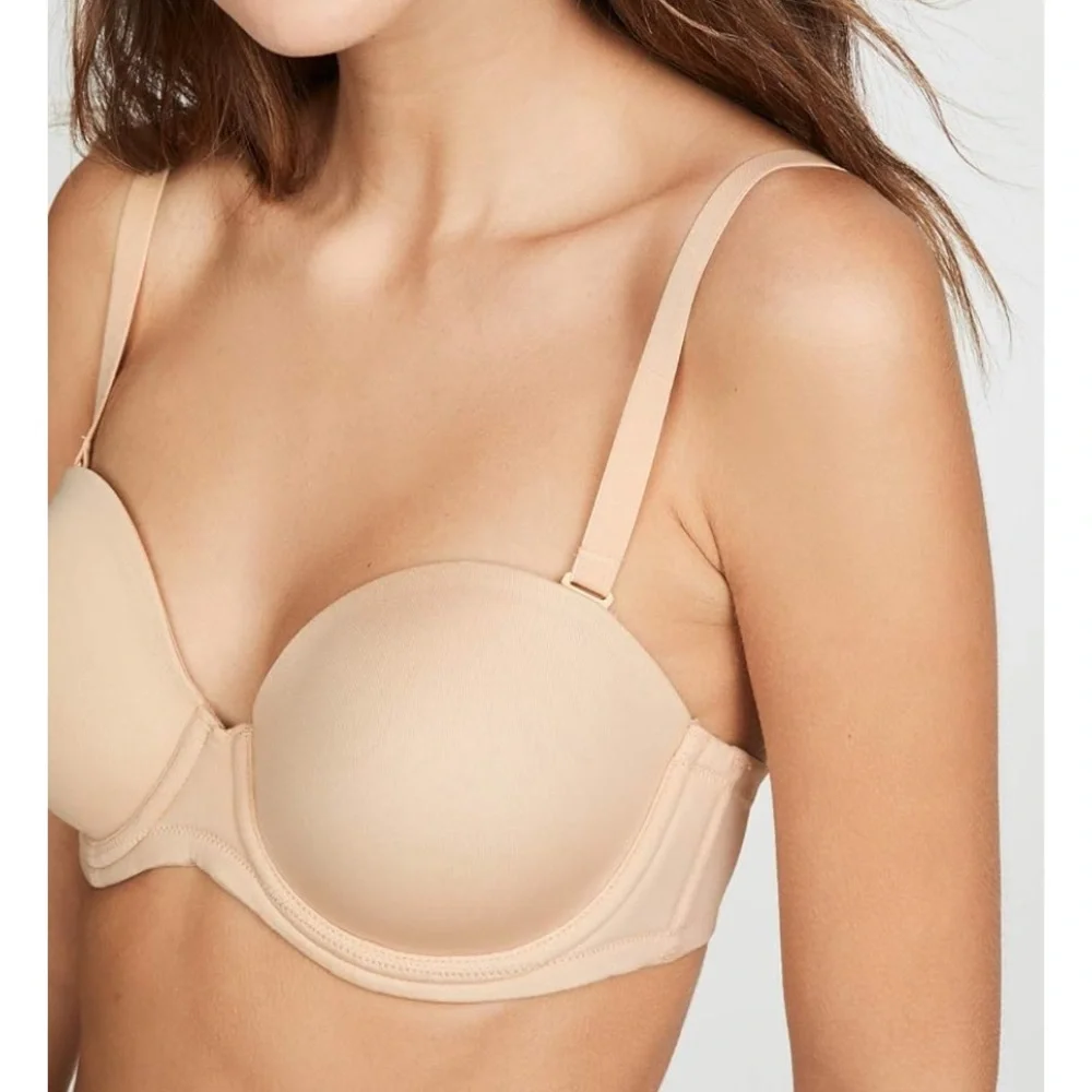 Wacoal Tan Seamless Strapless Bra with Sweetheart Neckline - Picture 5 of 16
